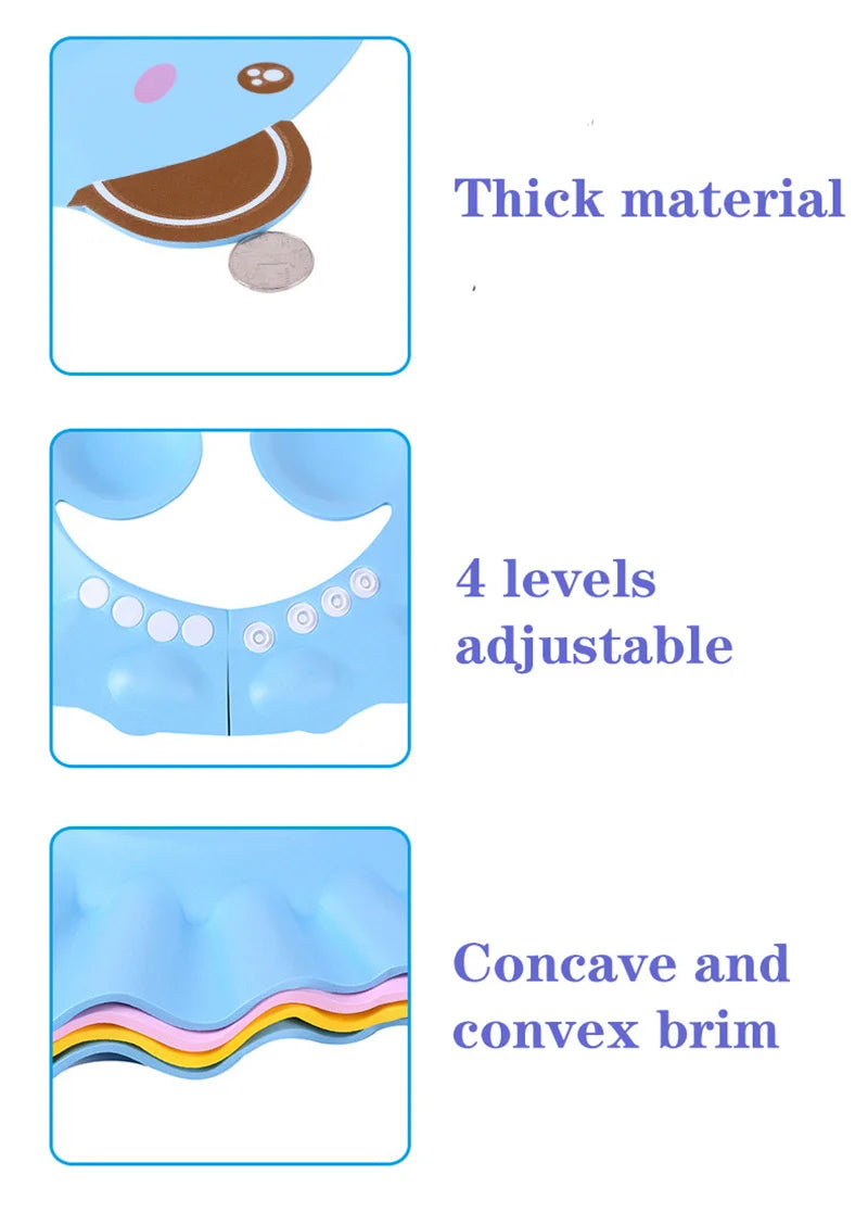 Chapeau de bain bébé réglable