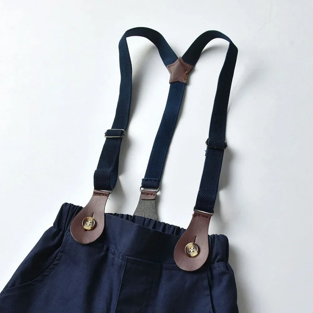 Ensemble chemise et pantalon à bretelles enfant