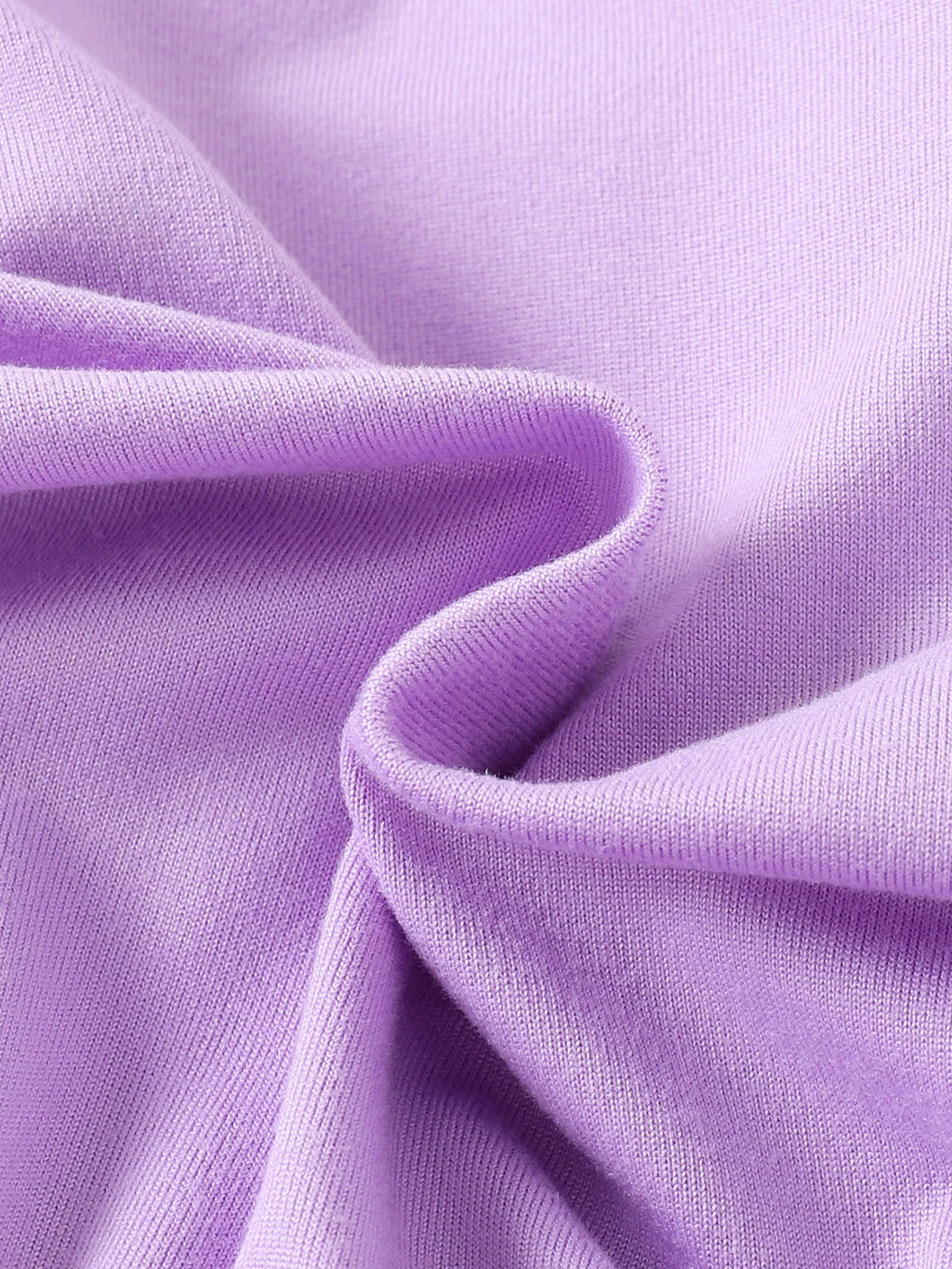 Ensemble bébé fleuri manches évasées violet clair