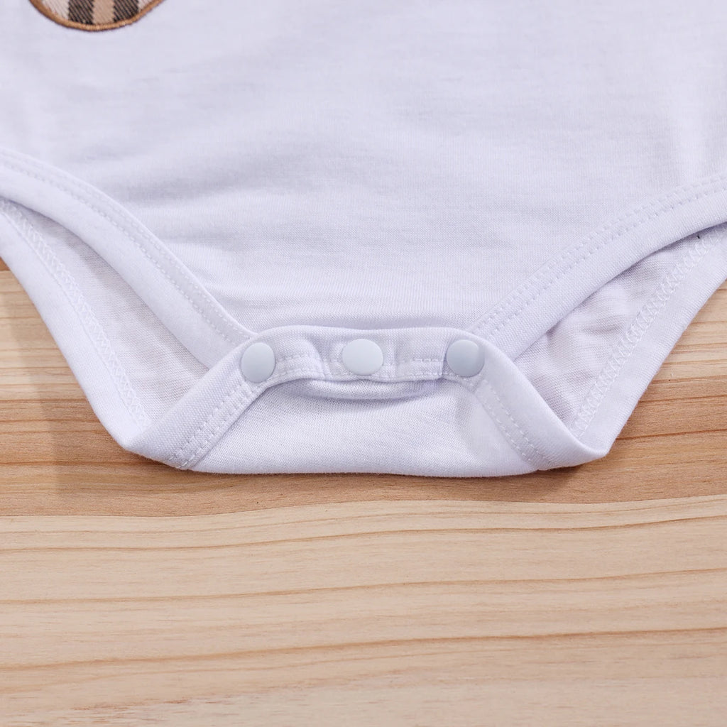 Tenue bébé ours carreaux 2 pièces