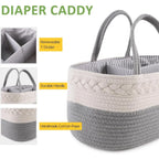 Panier de rangement bébé portable en toile