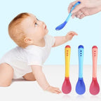 Cuillère et fourchette bébé thermosensibles