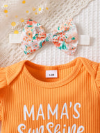 Ensemble bébé fille imprimé confortable pour l’été