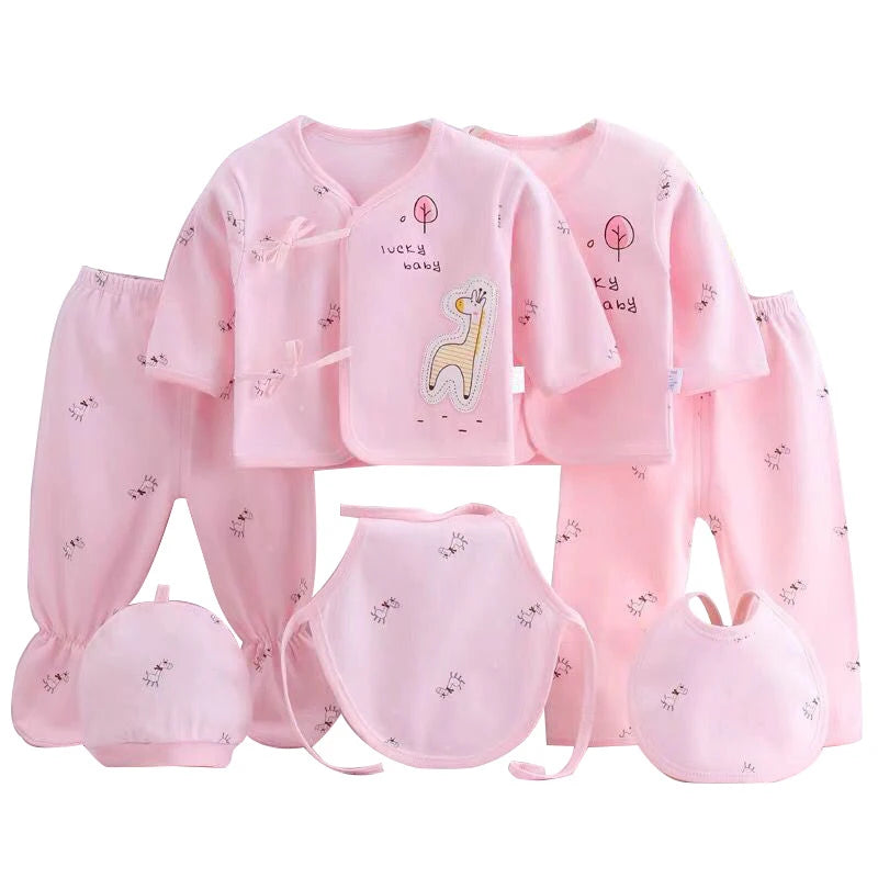 Ensemble bébé 7 pièces en coton