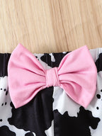 Ensemble bébé fille avec body manches bouffantes