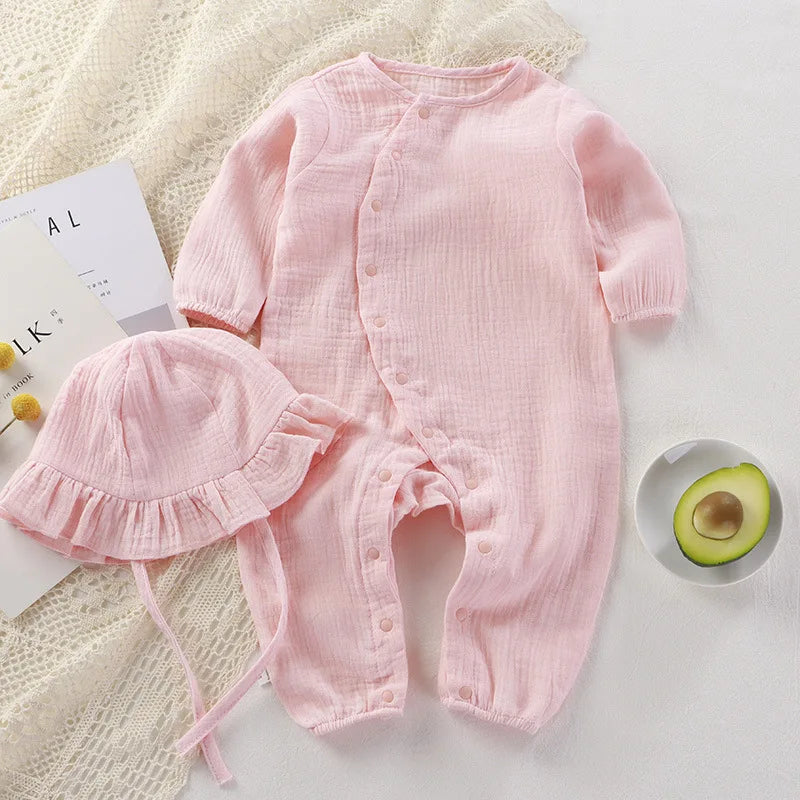 Tenue bébé en mousseline 2 pièces