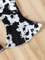 Ensemble bébé fille avec body manches bouffantes