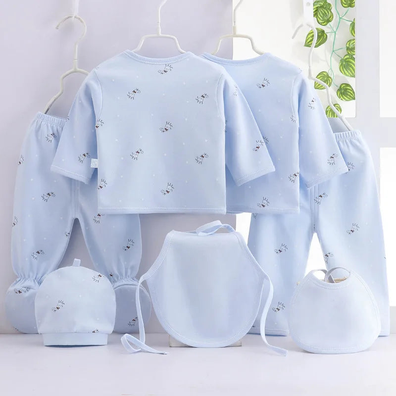 Ensemble bébé 7 pièces en coton