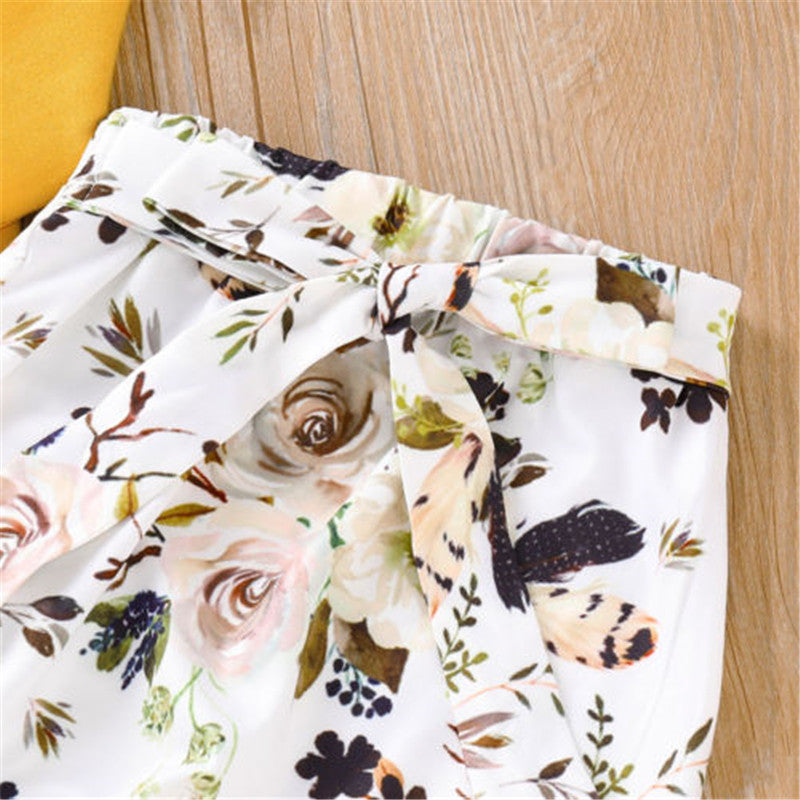 Ensemble bébé fille élégant avec pantalon fleuri