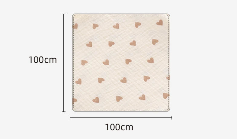 Couverture bébé en mousseline de coton