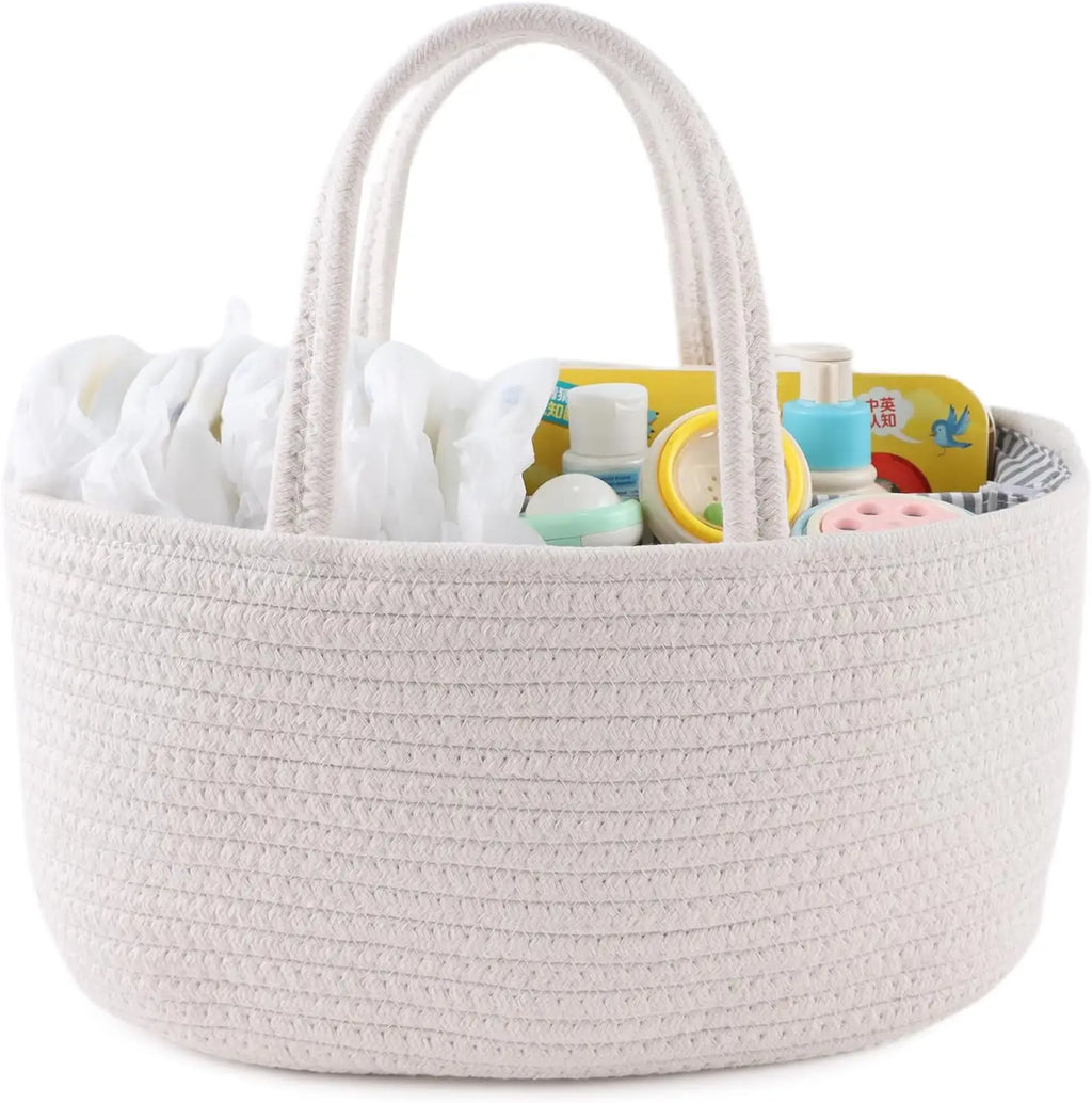 Panier de rangement bébé portable en toile