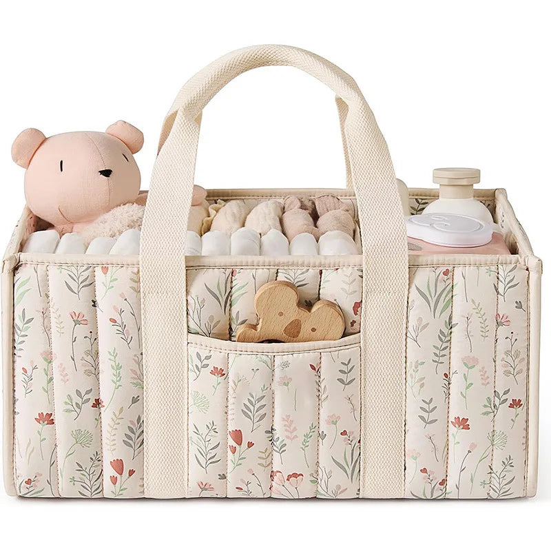 Sac de rangement bébé motif arc-en-ciel