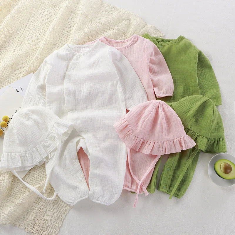 Tenue bébé en mousseline 2 pièces