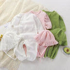 Tenue bébé en mousseline 2 pièces