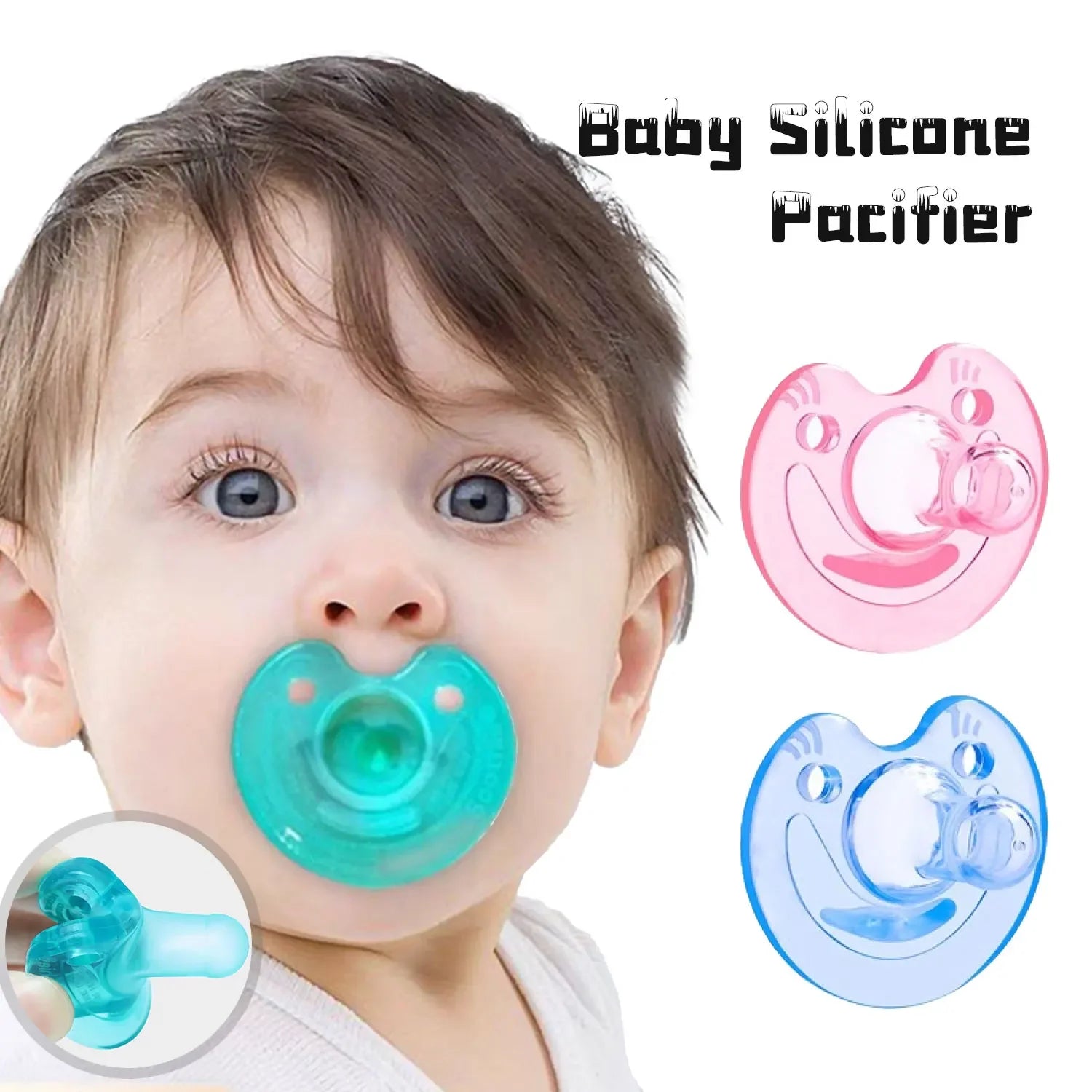 Tétine bébé en silicone douce et sûre sans BPA