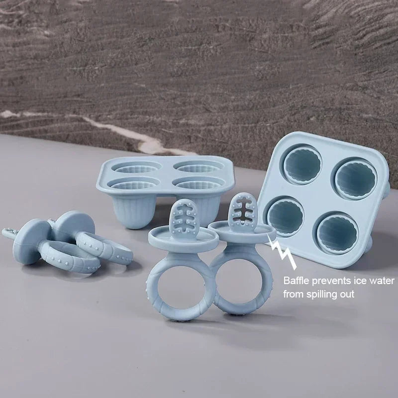 5 anneaux de dentition bébé en silicone sans BPA