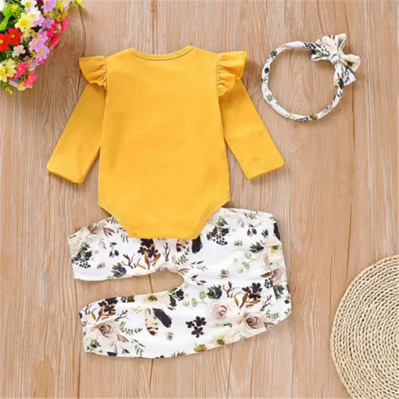 Ensemble bébé fille élégant avec pantalon fleuri