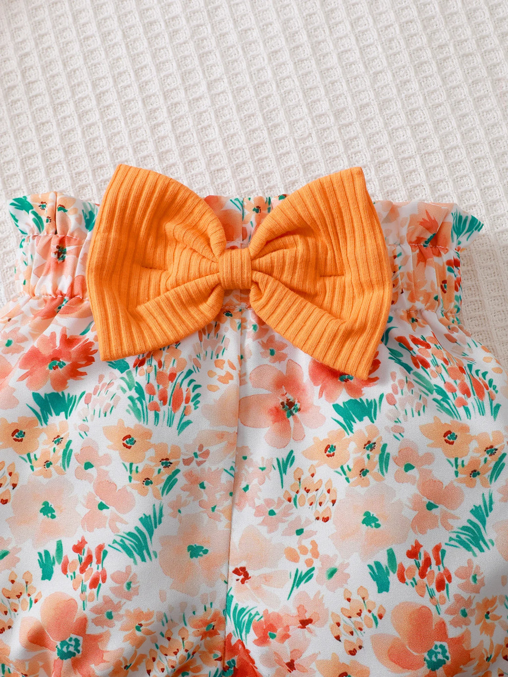 Ensemble bébé fille imprimé confortable pour l’été