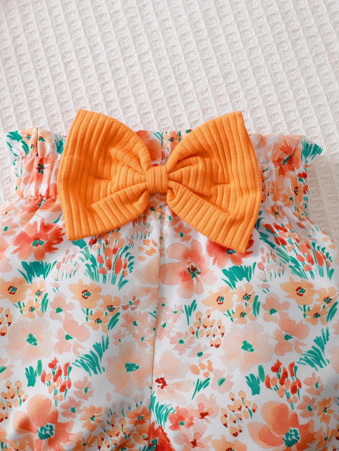 Ensemble bébé fille imprimé confortable pour l’été