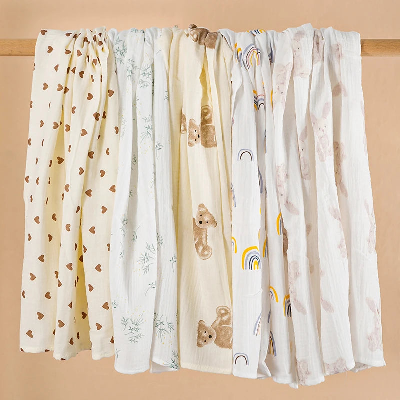 Couverture bébé en mousseline de coton