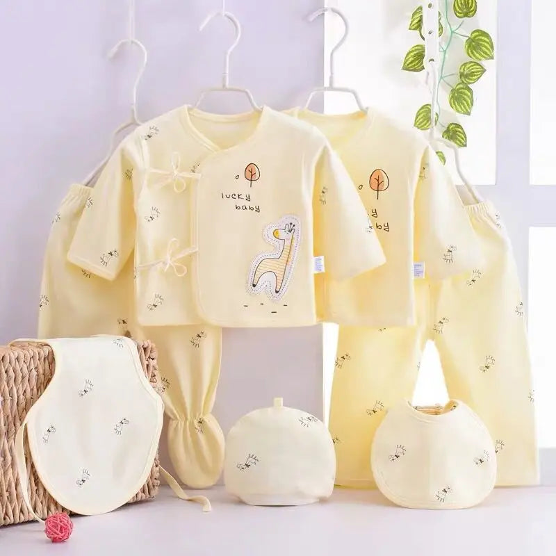 Ensemble bébé 7 pièces en coton