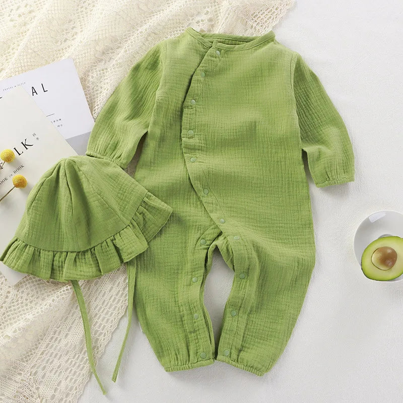 Tenue bébé en mousseline 2 pièces