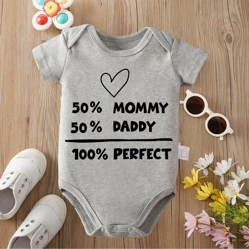 Body bébé en coton 0 à 12 mois avec message