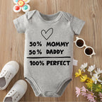 Body bébé en coton 0 à 12 mois avec message