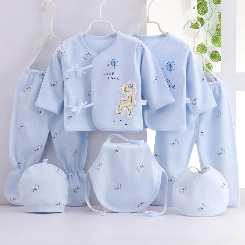 Ensemble bébé 7 pièces en coton
