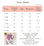 Ensemble bébé fille body manches évasées et pantalon fleuri