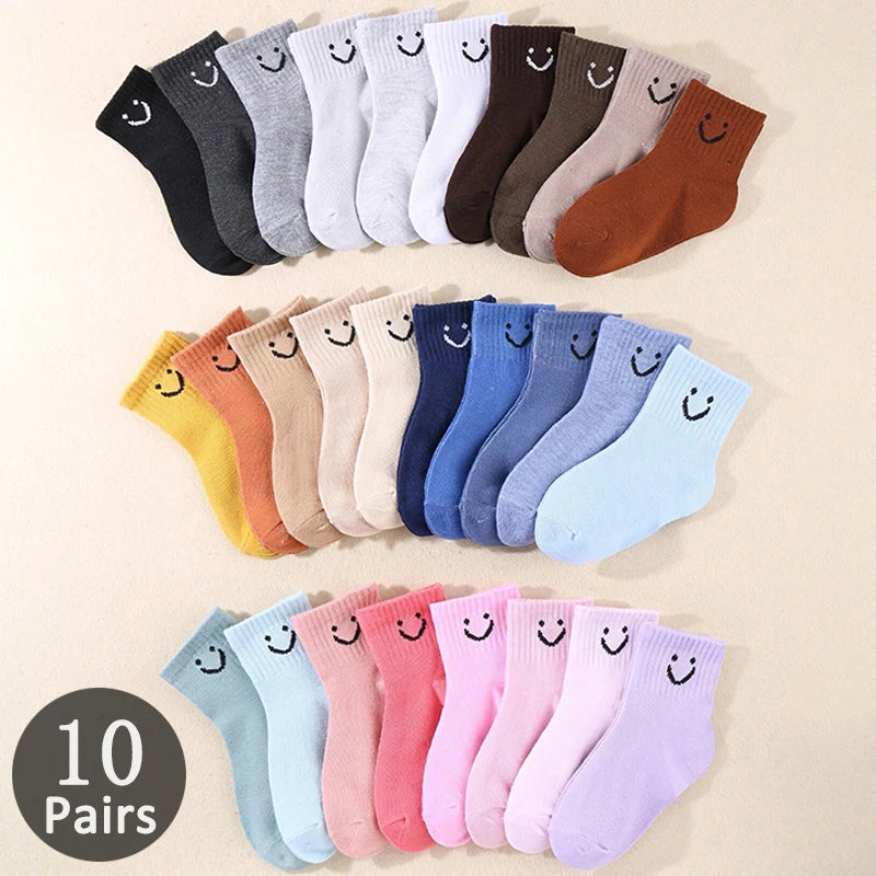 10 paires de chaussettes enfant mi-mollet