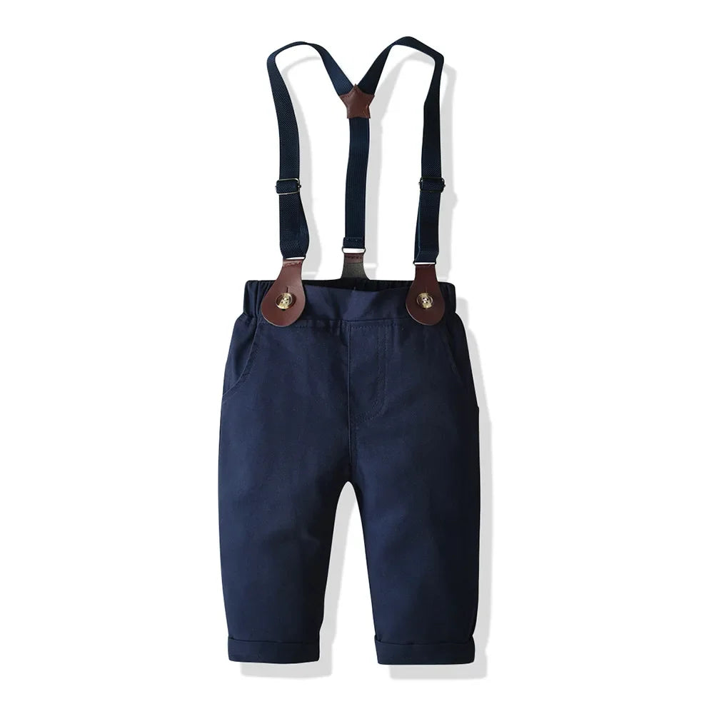 Ensemble chemise et pantalon à bretelles enfant