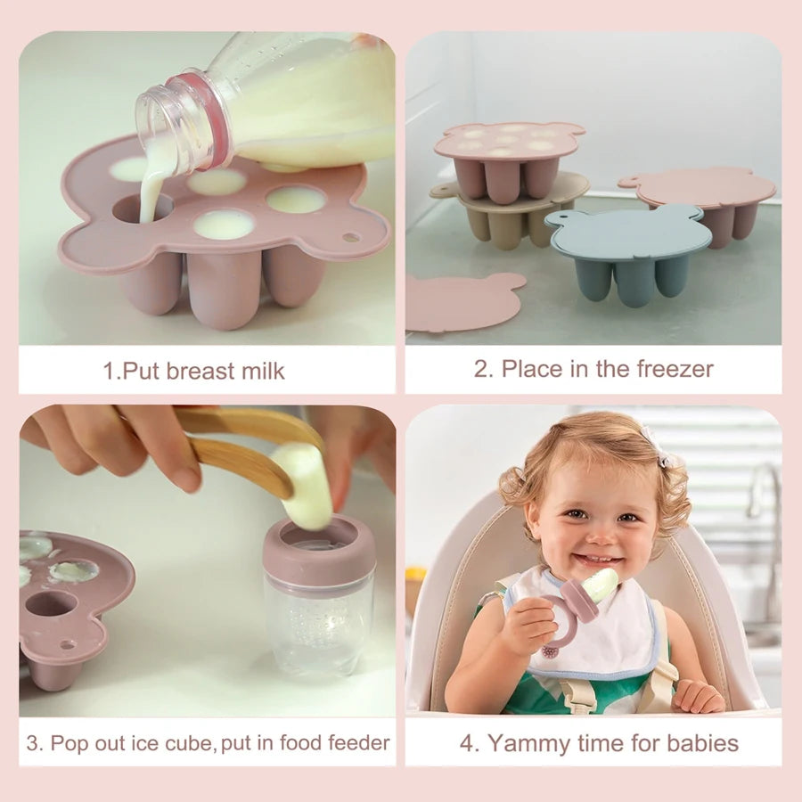 Moule glace bébé silicone avec Grignoteuse