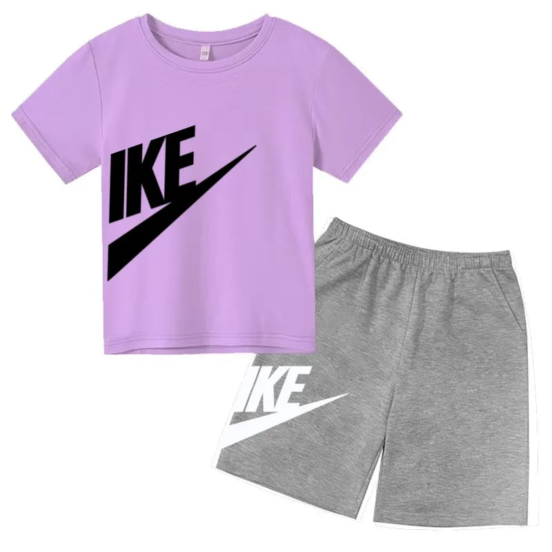Tenue été t-shirt et short pour garçon et fille