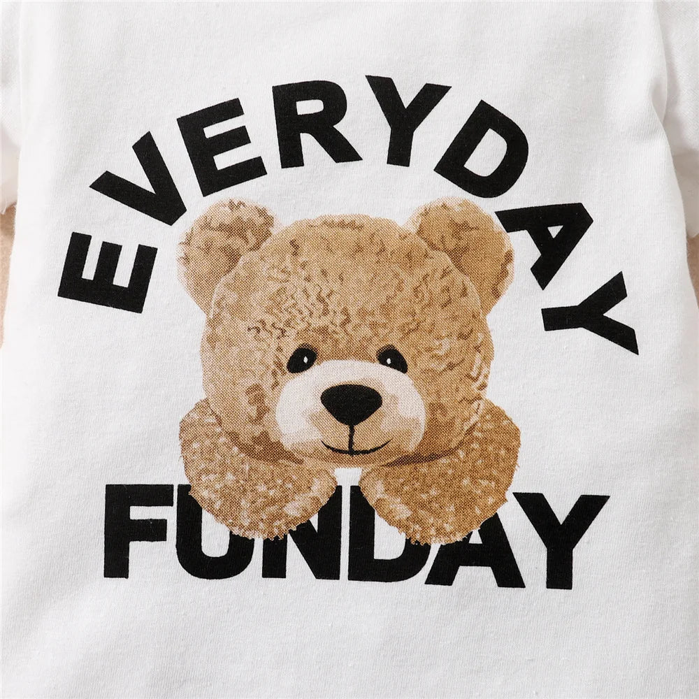 Combinaison bébé manches courtes avec chapeau