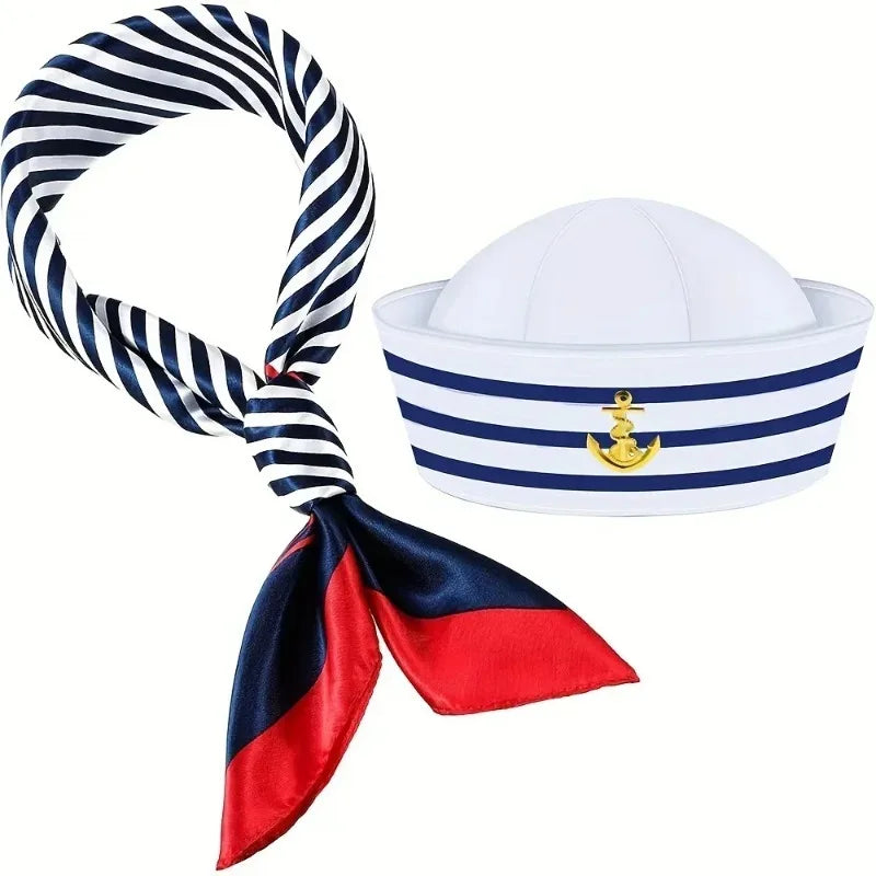 Ensemble chapeau capitaine marin