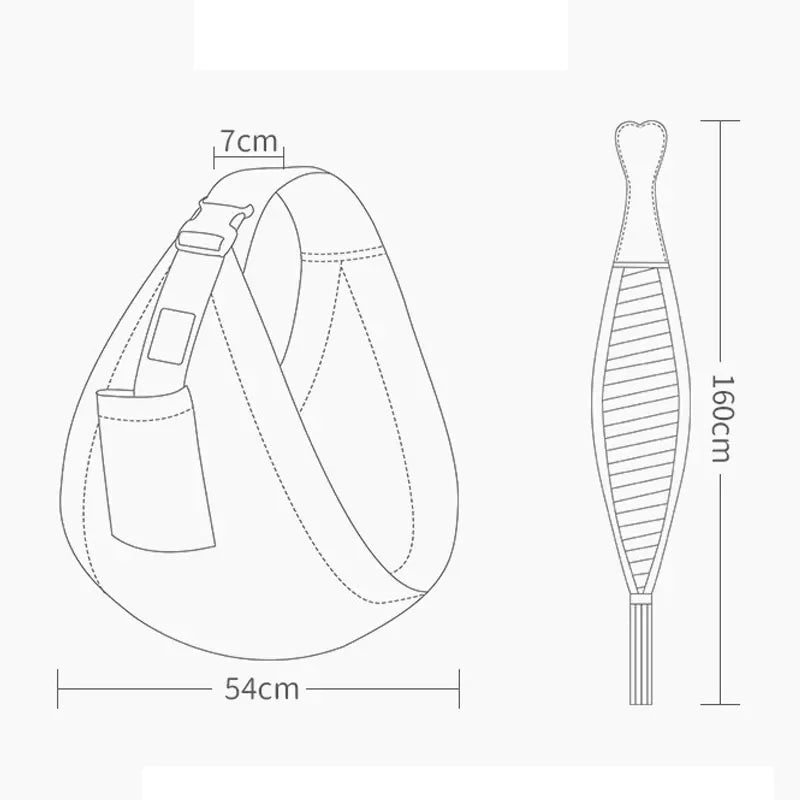 Porte-bébé pour allaitement et portage