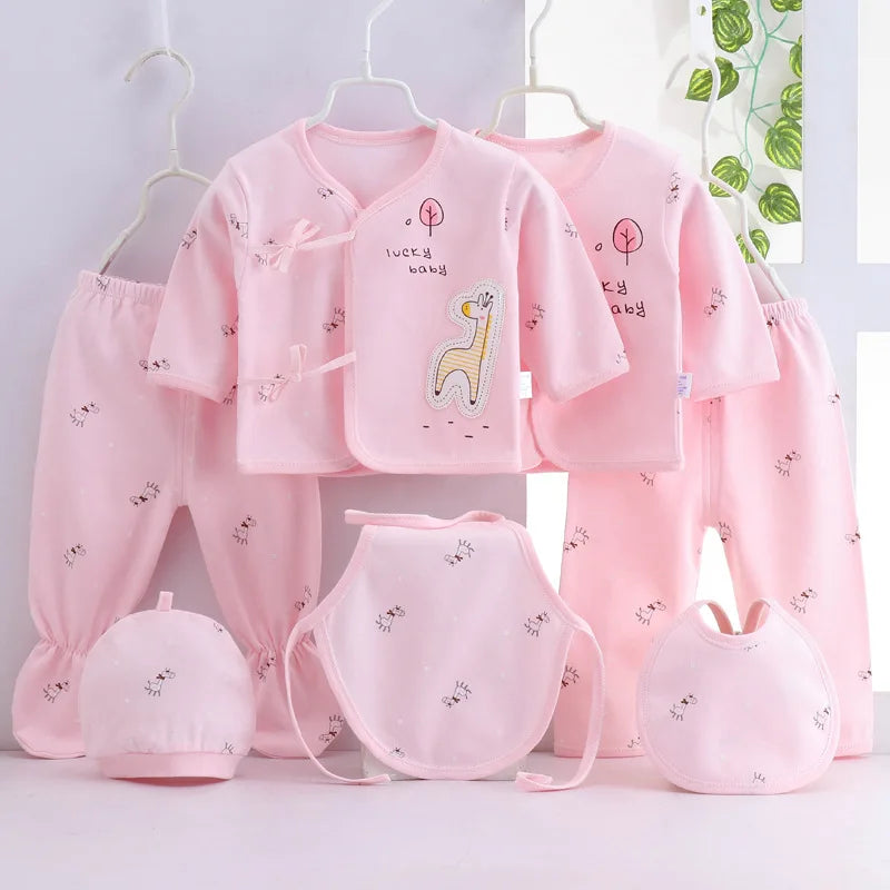 Ensemble bébé 7 pièces en coton