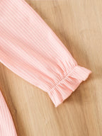 Ensemble floral fille raffiné avec nœud papillon