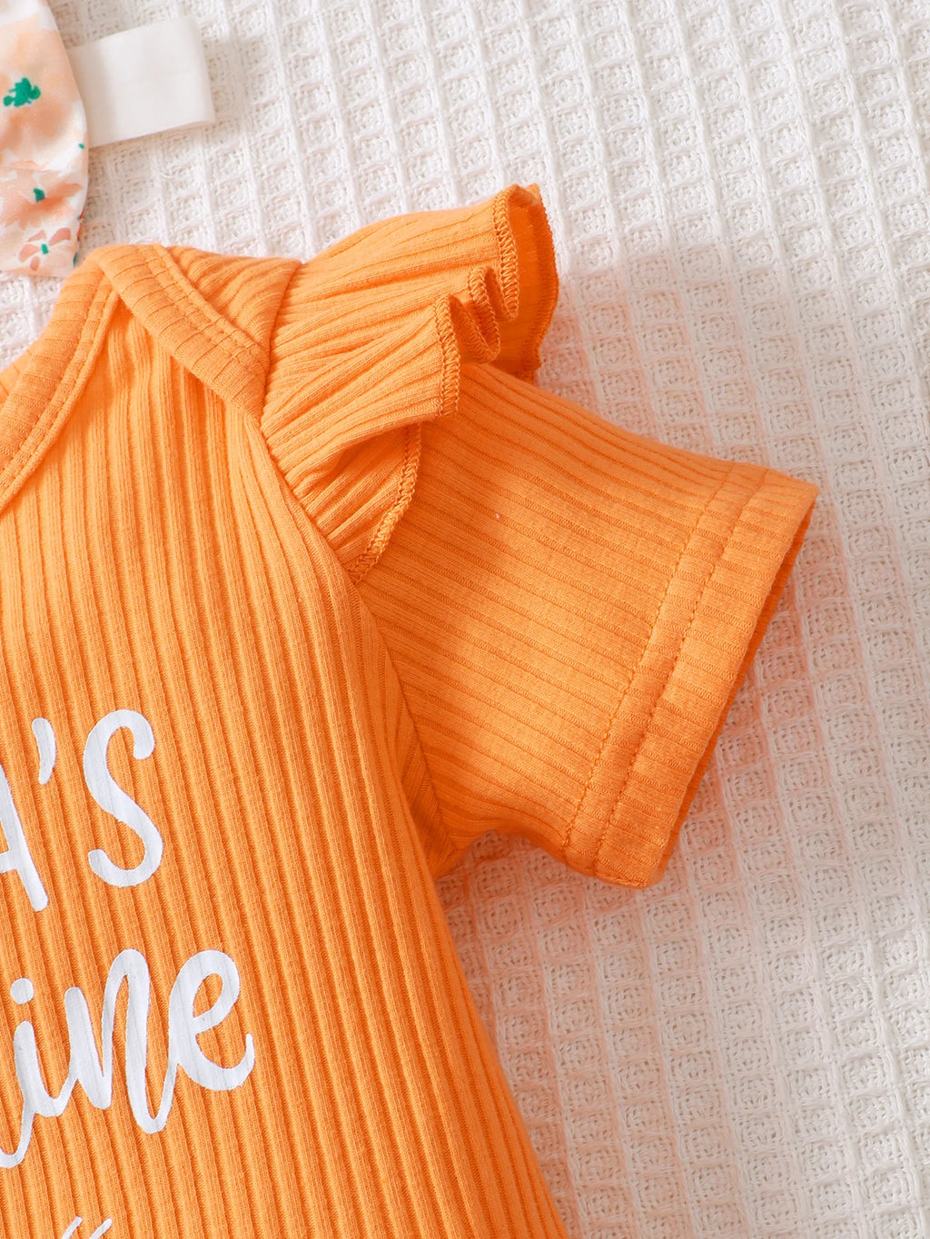 Ensemble bébé fille imprimé confortable pour l’été