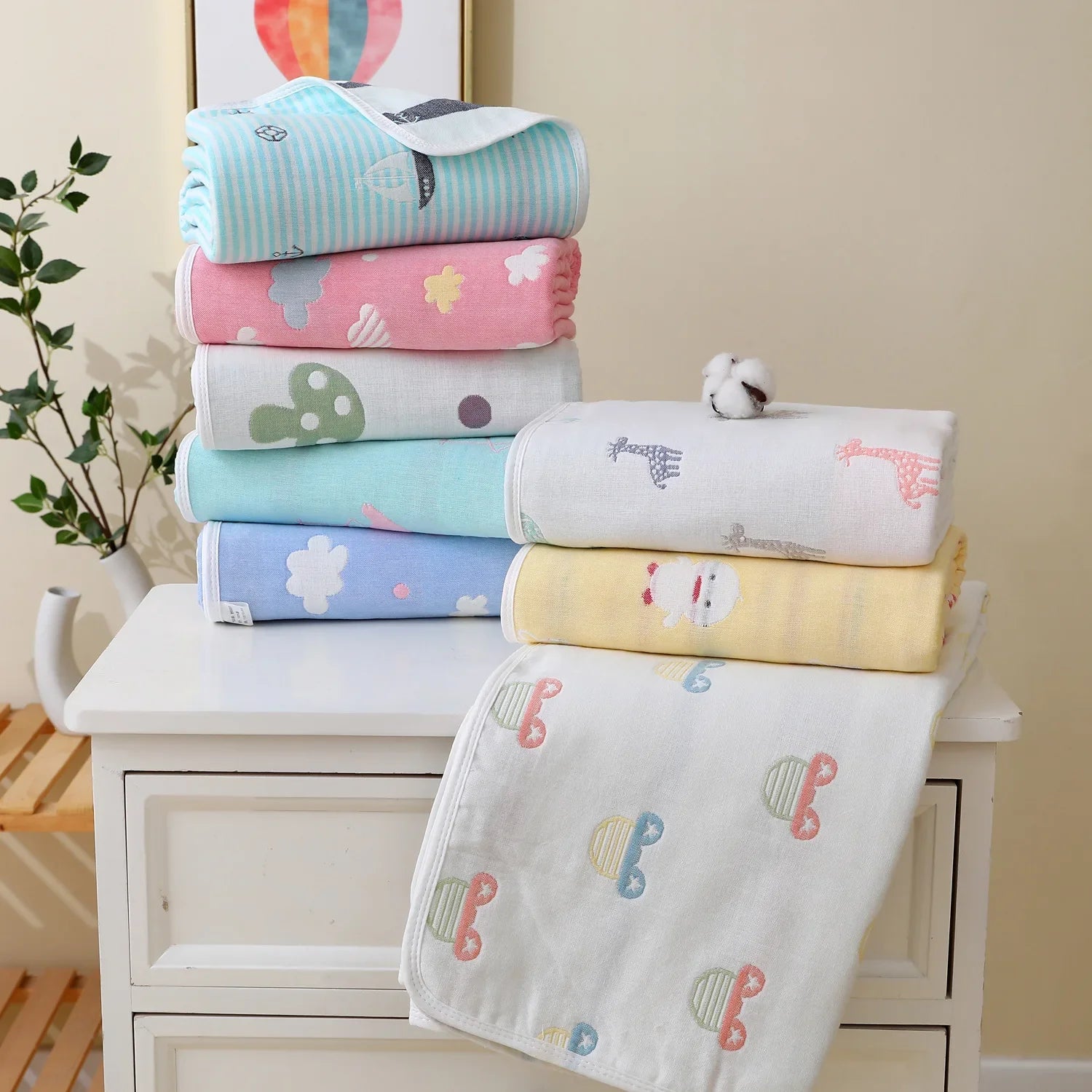 Couverture chaude en coton pour bébé