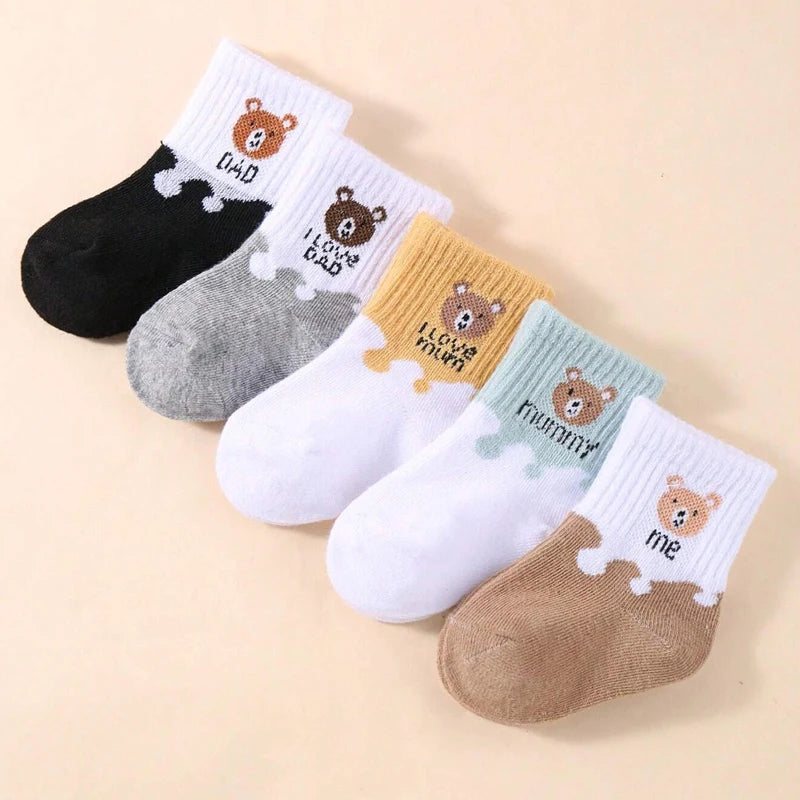 5 paires de chaussettes bébé douces et extensibles