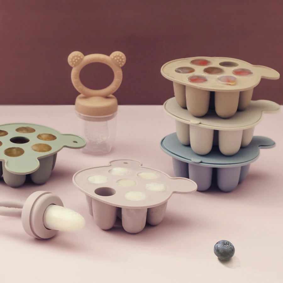 Moule glace bébé silicone avec Grignoteuse